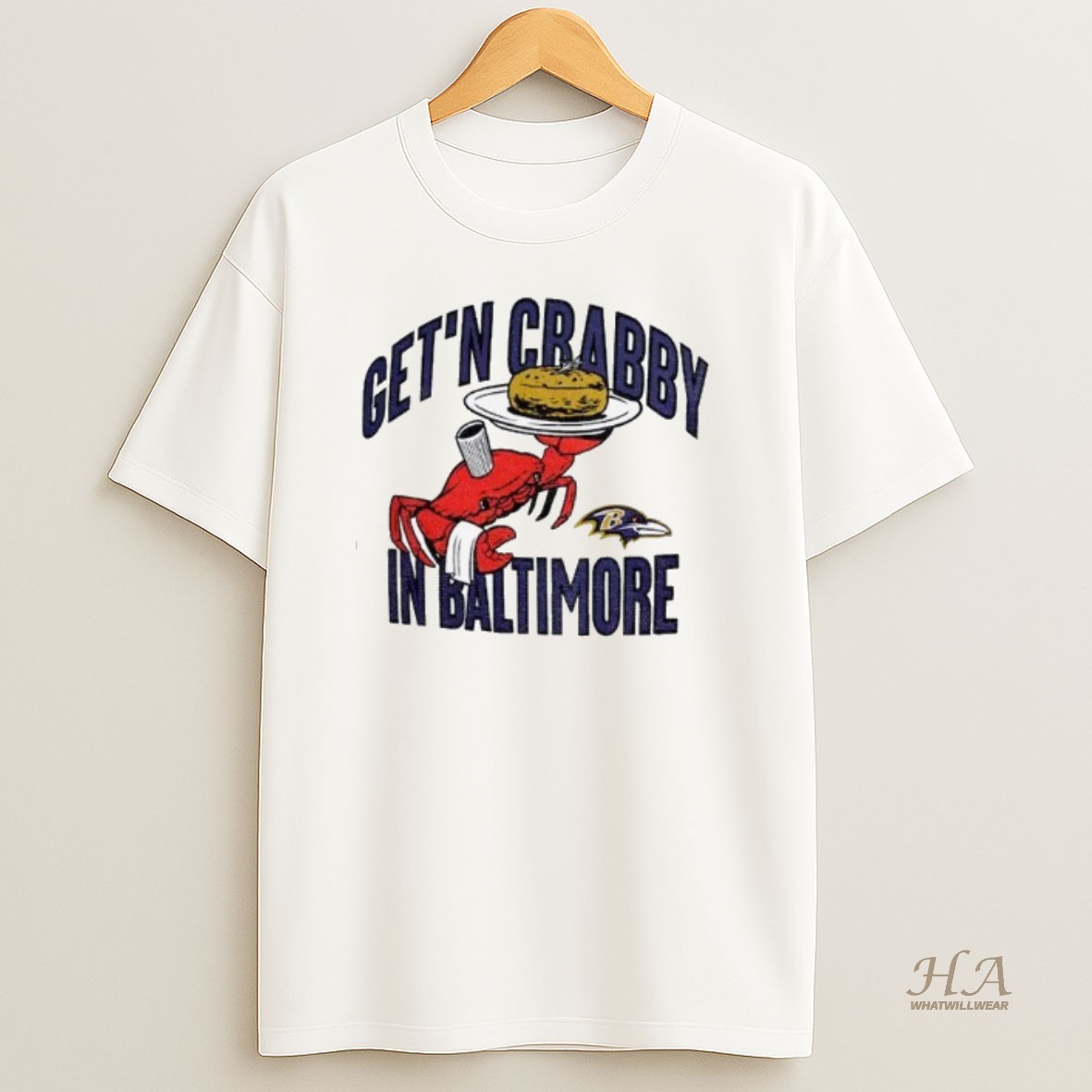 Official Getn Crabby In Baltimore T Shirt