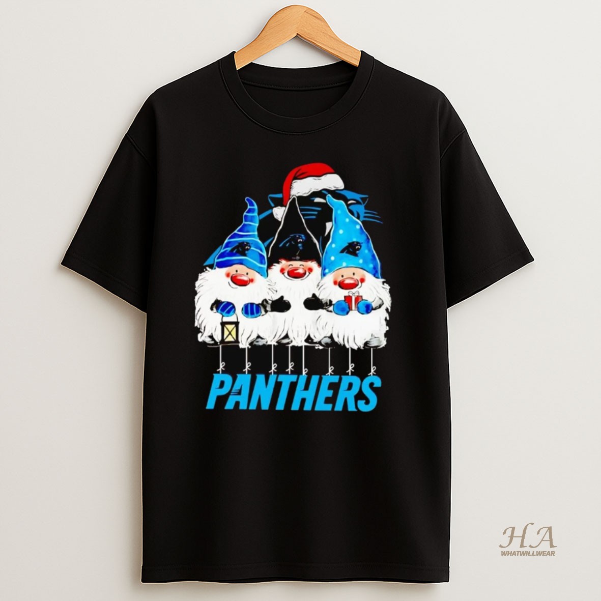 Official Gnomes Carolina Panthers Merry Christmas T Shirt