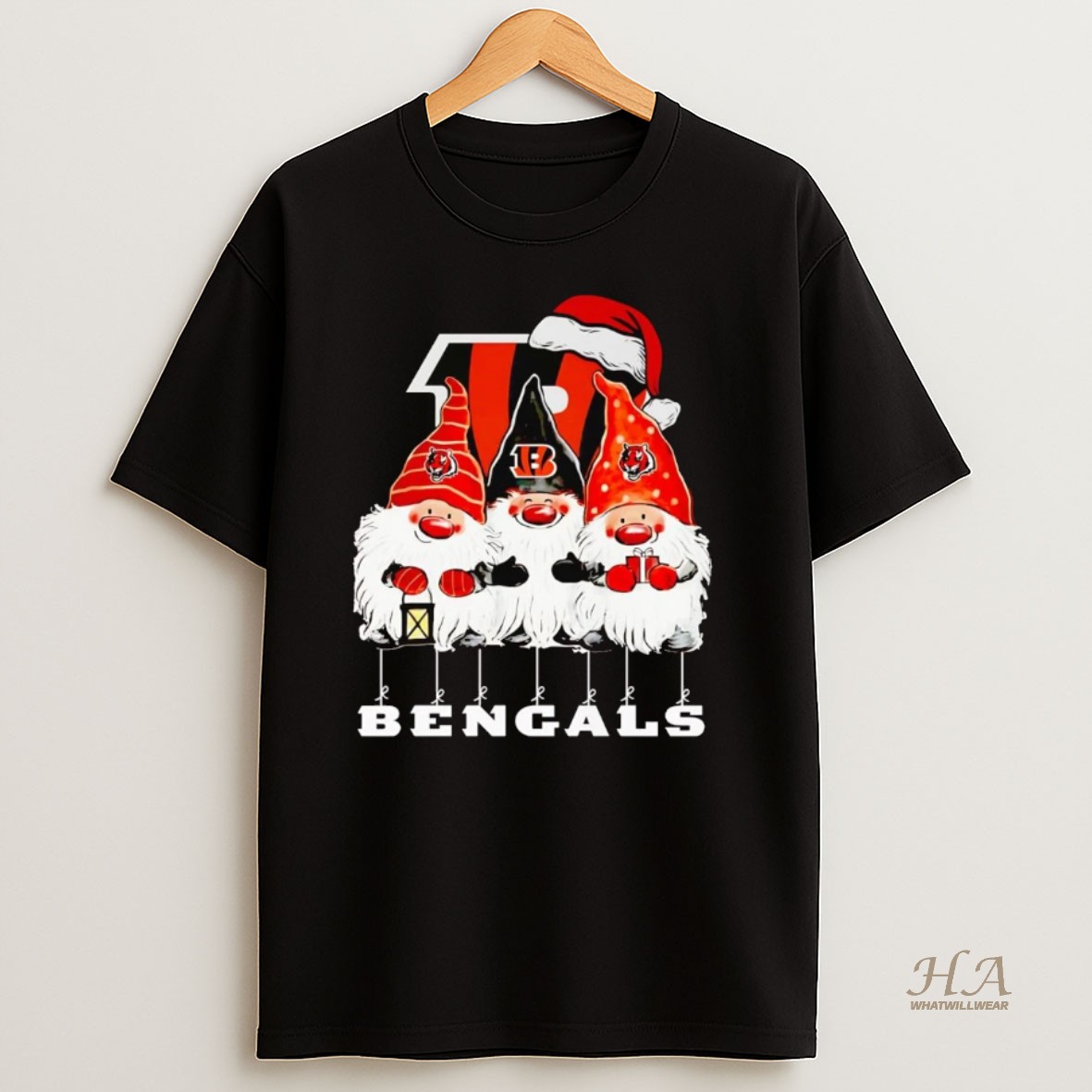 Official Gnomes Cincinnati Bengals Merry Christmas T Shirt