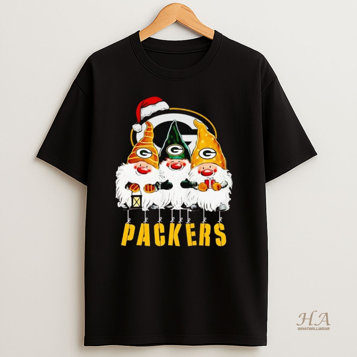 Official Gnomes Green Bay Packers Merry Christmas T Shirt