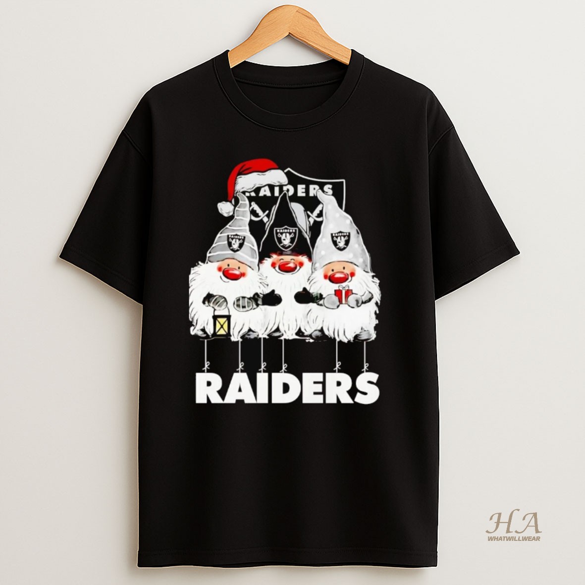 Official Gnomes Las Vegas Raiders Merry Christmas T Shirt