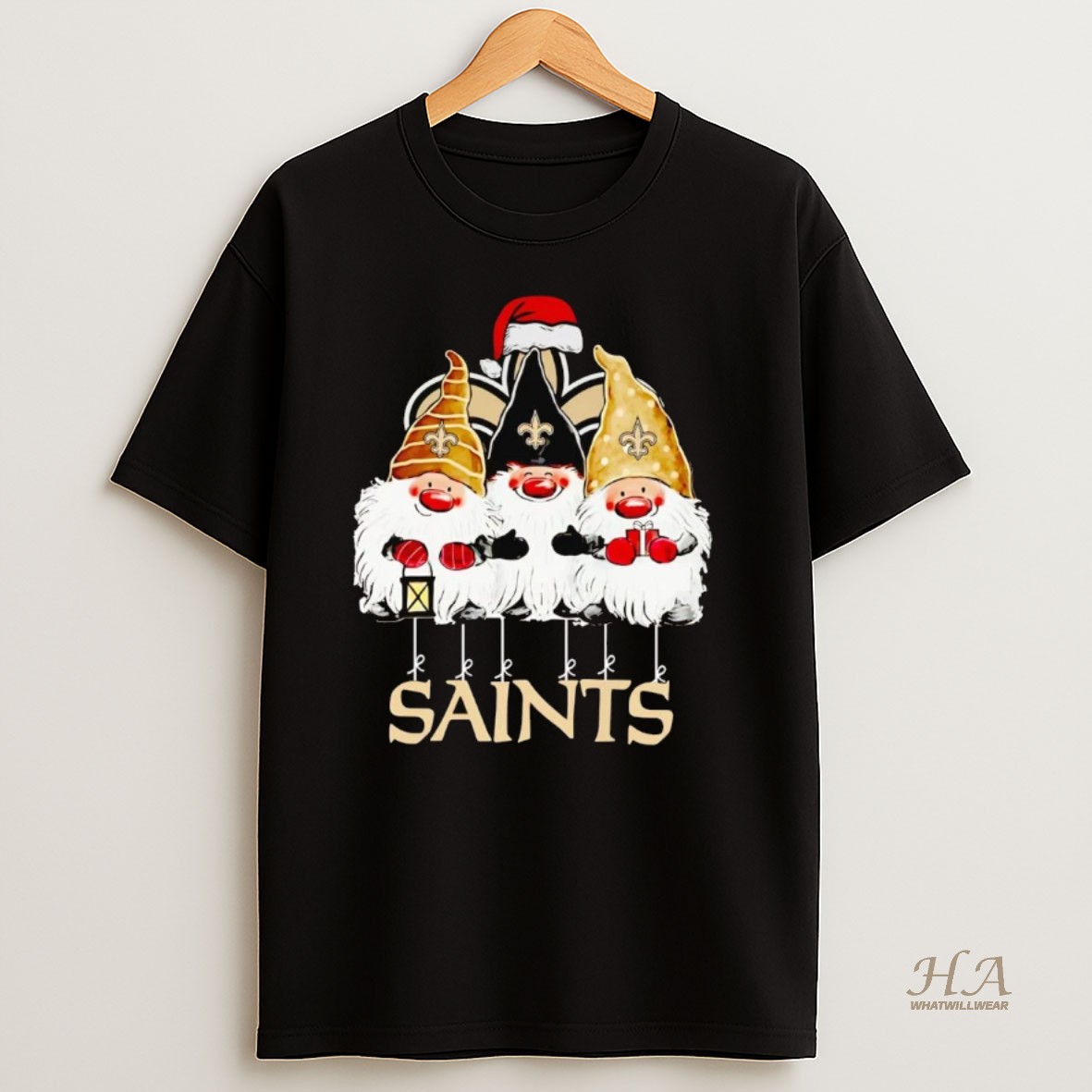 Official Gnomes New Orleans Saints Merry Christmas T Shirt