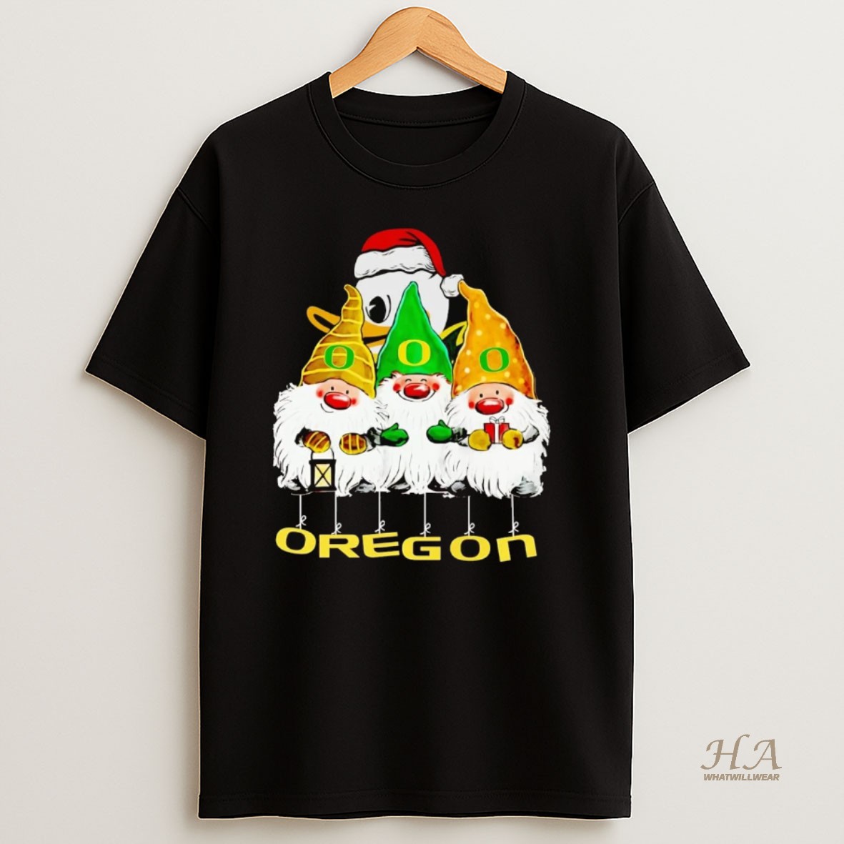 Official Gnomes Oregon Ducks Merry Christmas T Shirt