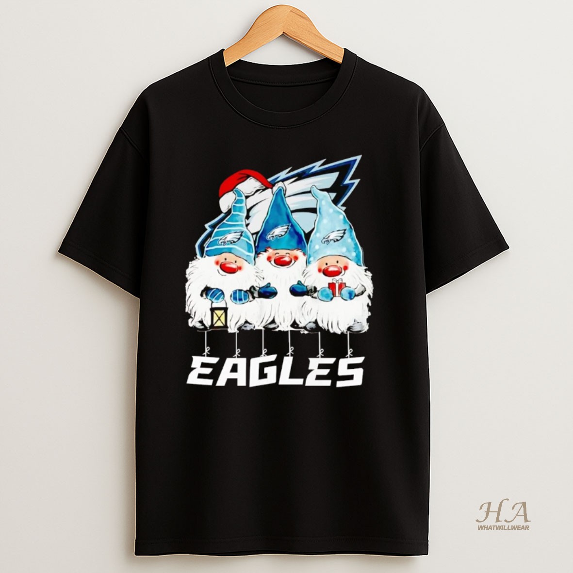 Official Gnomes Philadelphia Eagles Merry Christmas T Shirt