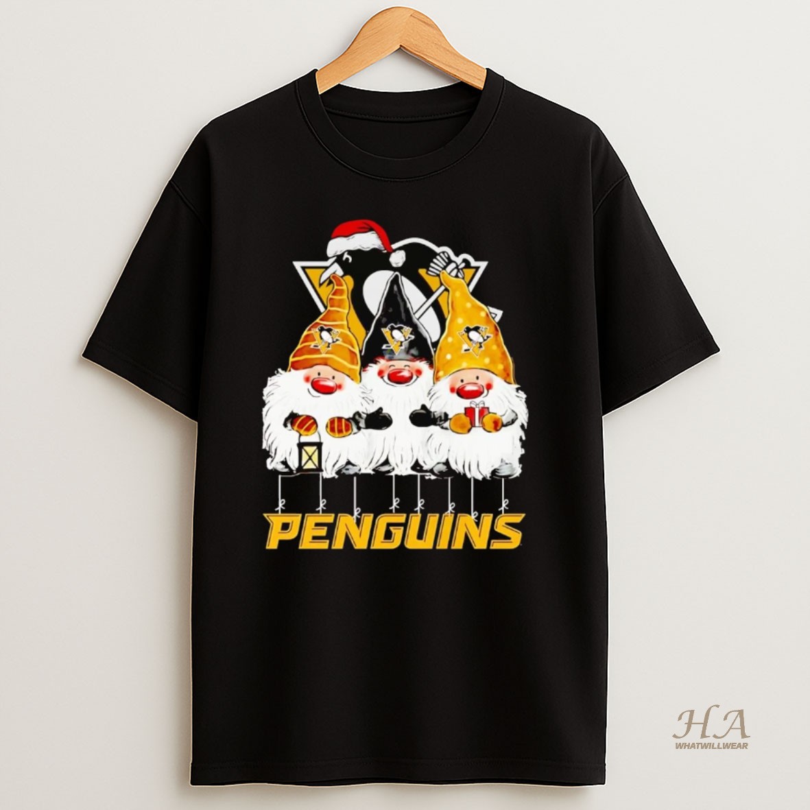 Official Gnomes Pittsburgh Penguins Merry Christmas T Shirt