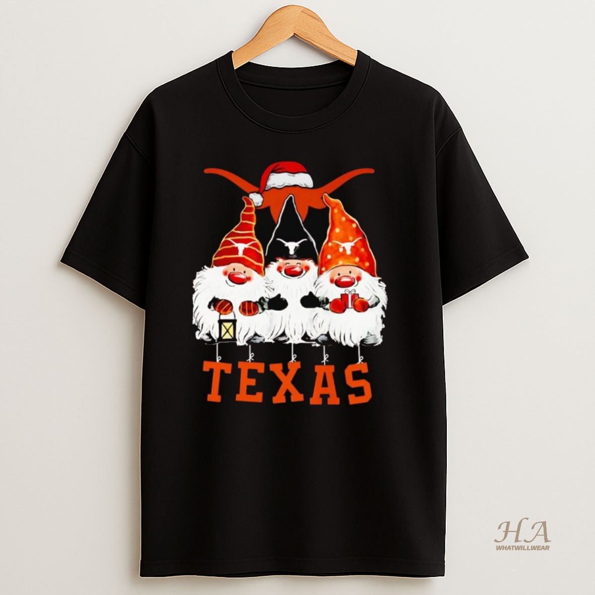 Official Gnomes Texas Longhorns Merry Christmas T Shirt