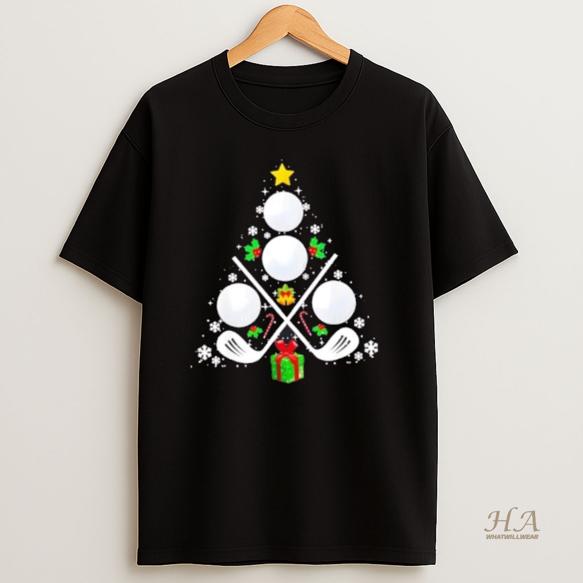 Official Golf Equipt Christmas Tree T Shirt