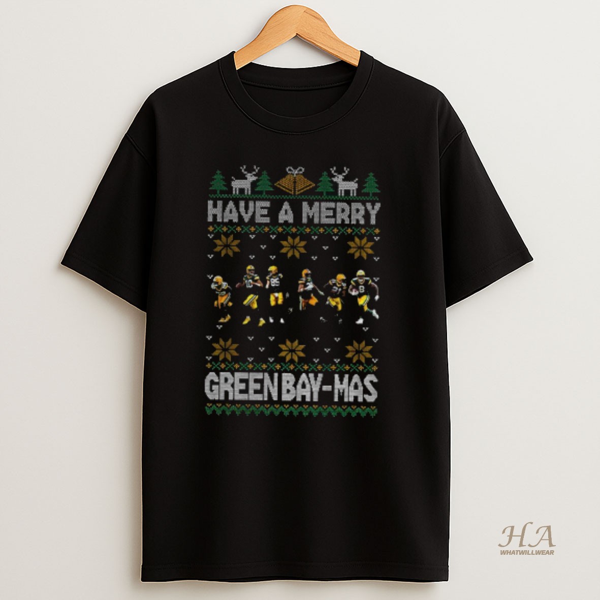 Official Green Bay Packers Have A Merry Green Bay Mas Merry Christmas T Shirt