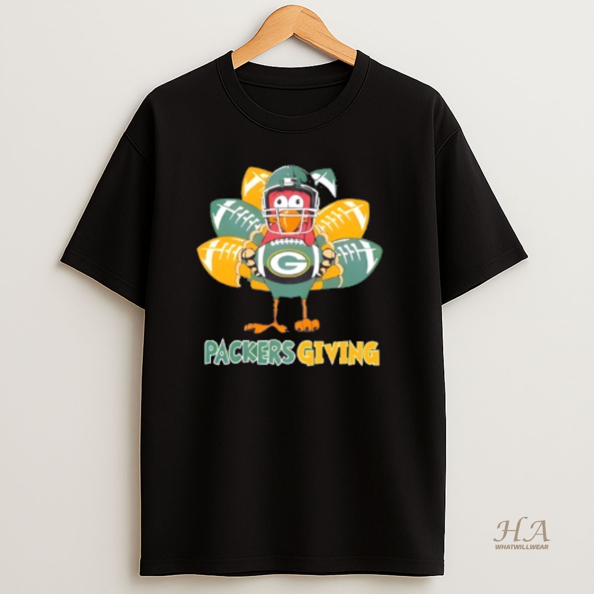 Official Green Bay Packers Thanksgiving Turkey T Shirt
