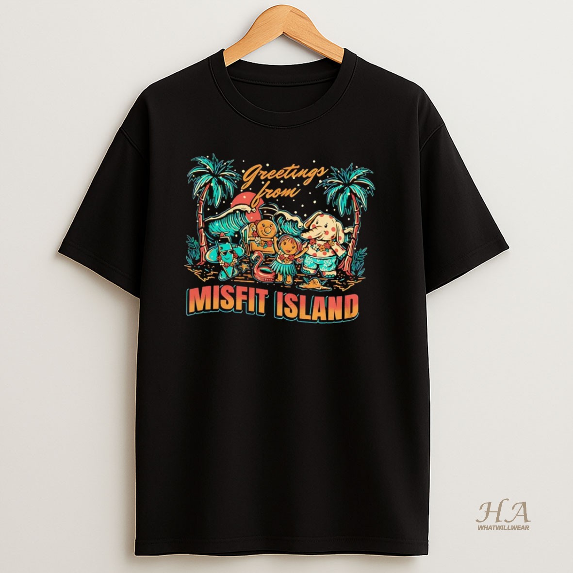 Official Greetings From Misfit Island T Shirt