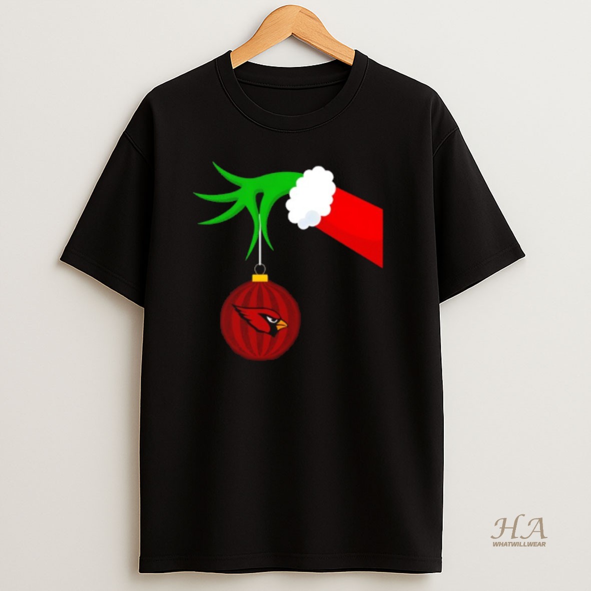 Official Grinch Hand Merry Christmas Arizona Cardinals T Shirt