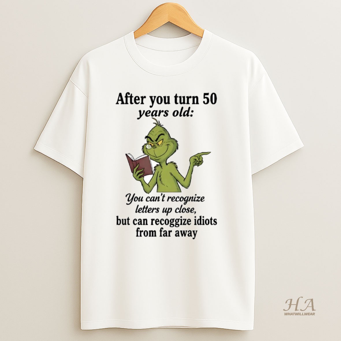 Official Grinch After You Turn 50 Years Old T Shirt