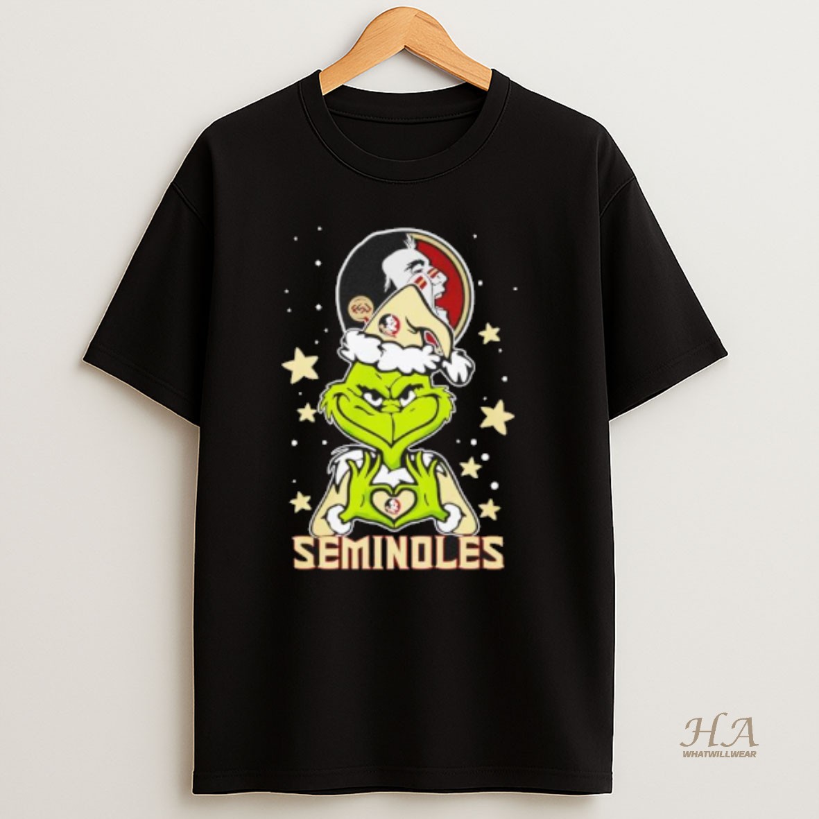 Official Grinch Love Florida State Seminoles Christmas 25 T Shirt