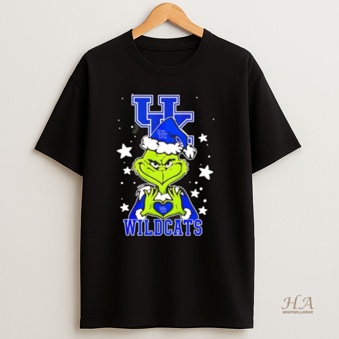 Official Grinch Love Kentucky Wildcats Christmas 25 T Shirt