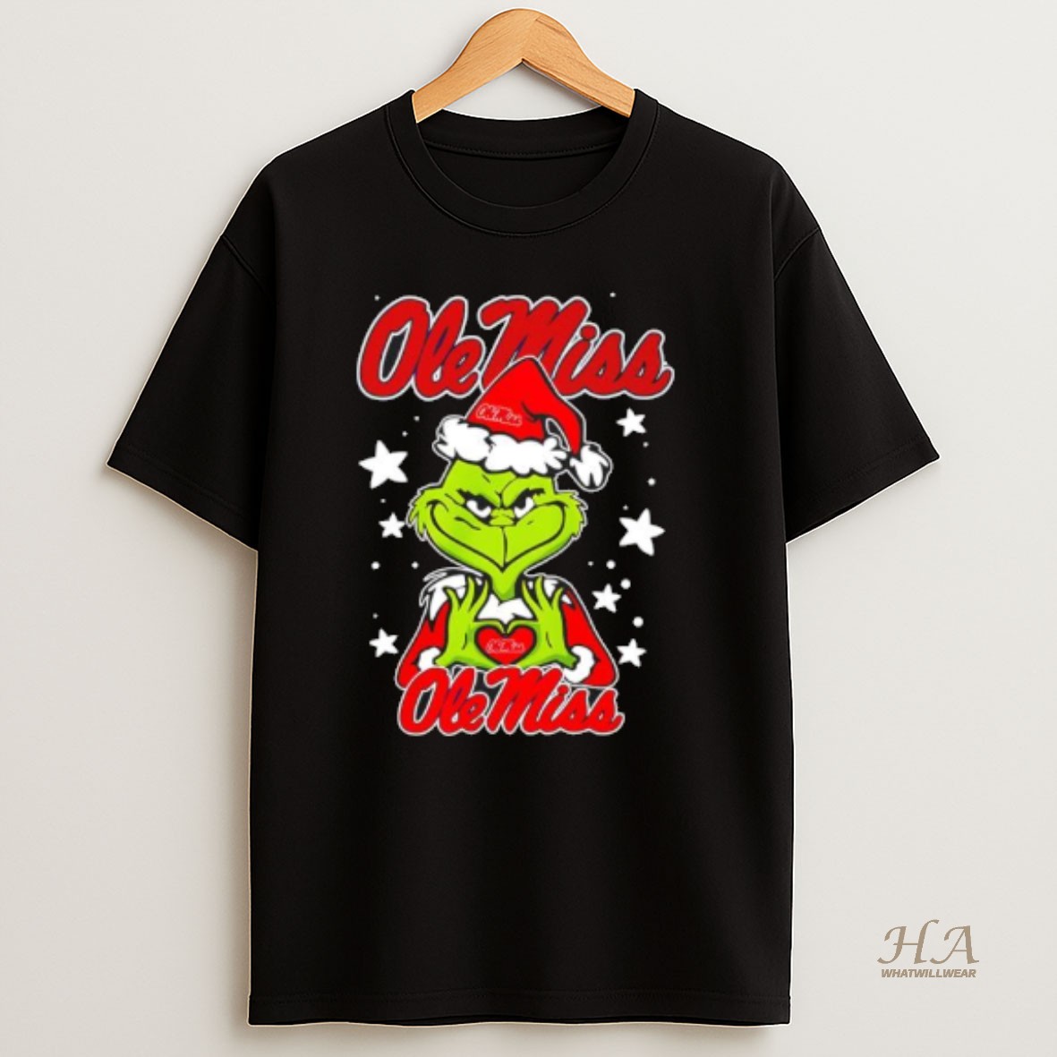 Official Grinch Love Ole Miss Rebels Christmas 25 T Shirt