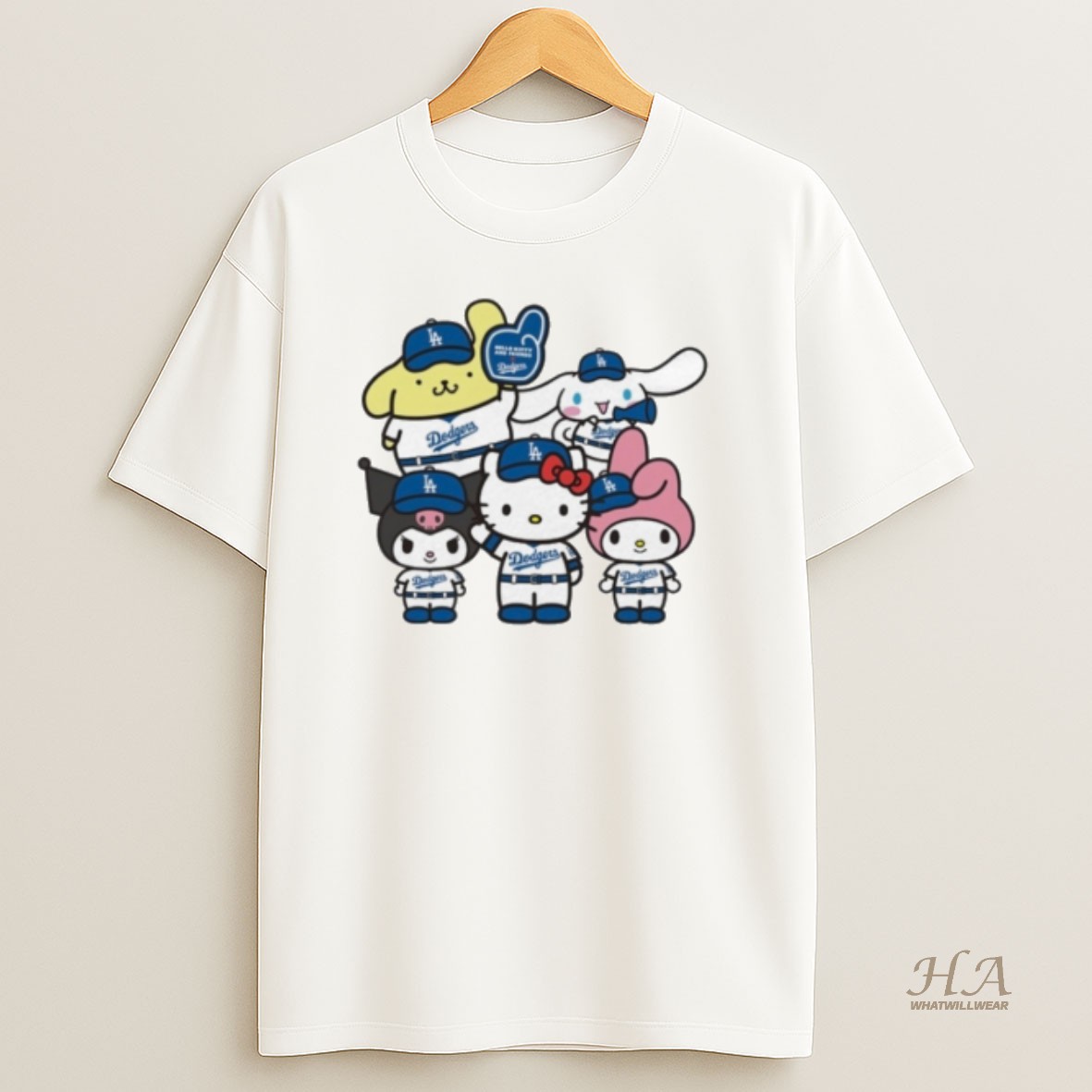Official Hello Kitty X Los Angeles Dodgers Mlb World Series 2025 Champions Back To Back Sanrio X Dodgers T Shirt