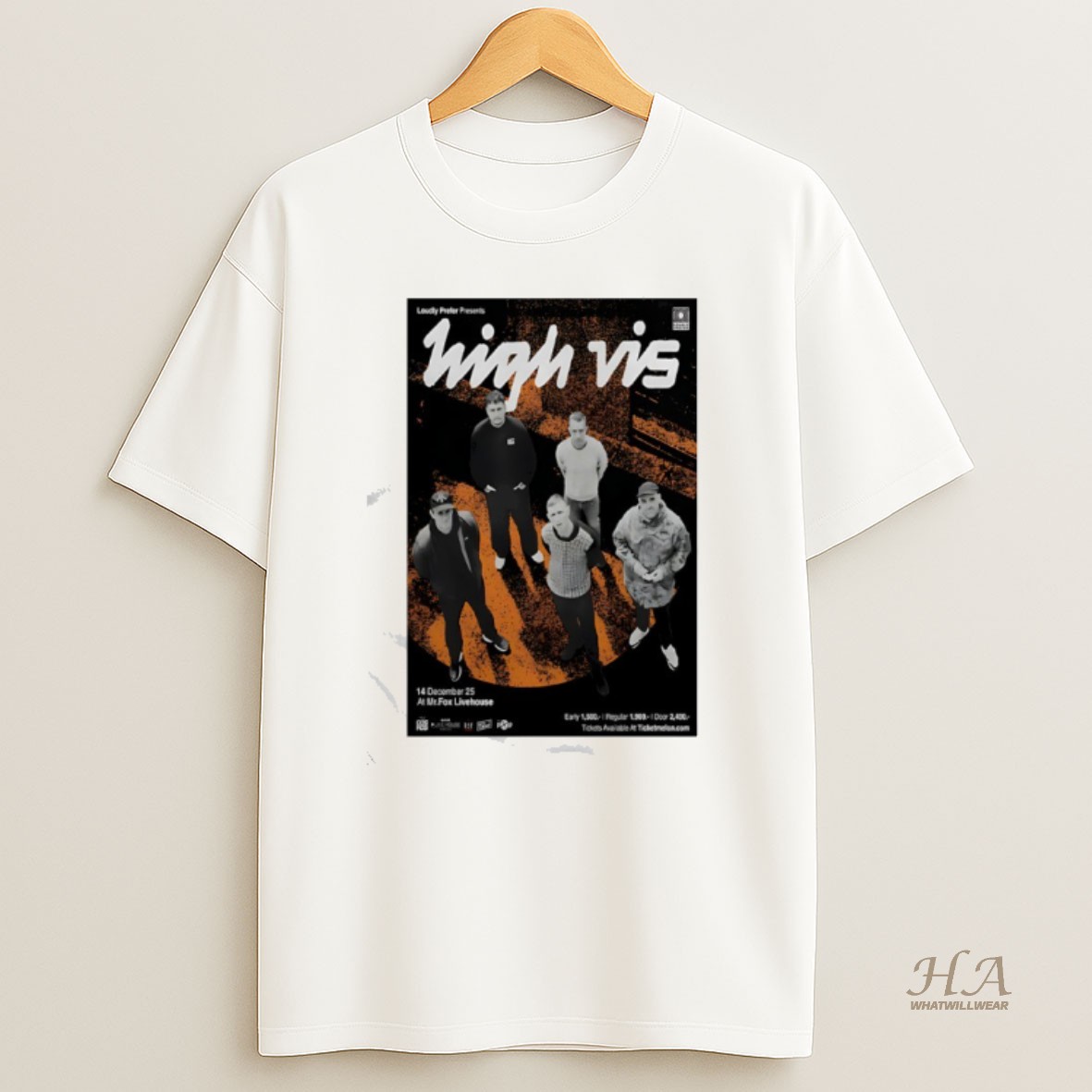 Official High Vis Tour Mr Fox Livehouse 2025 T Shirt