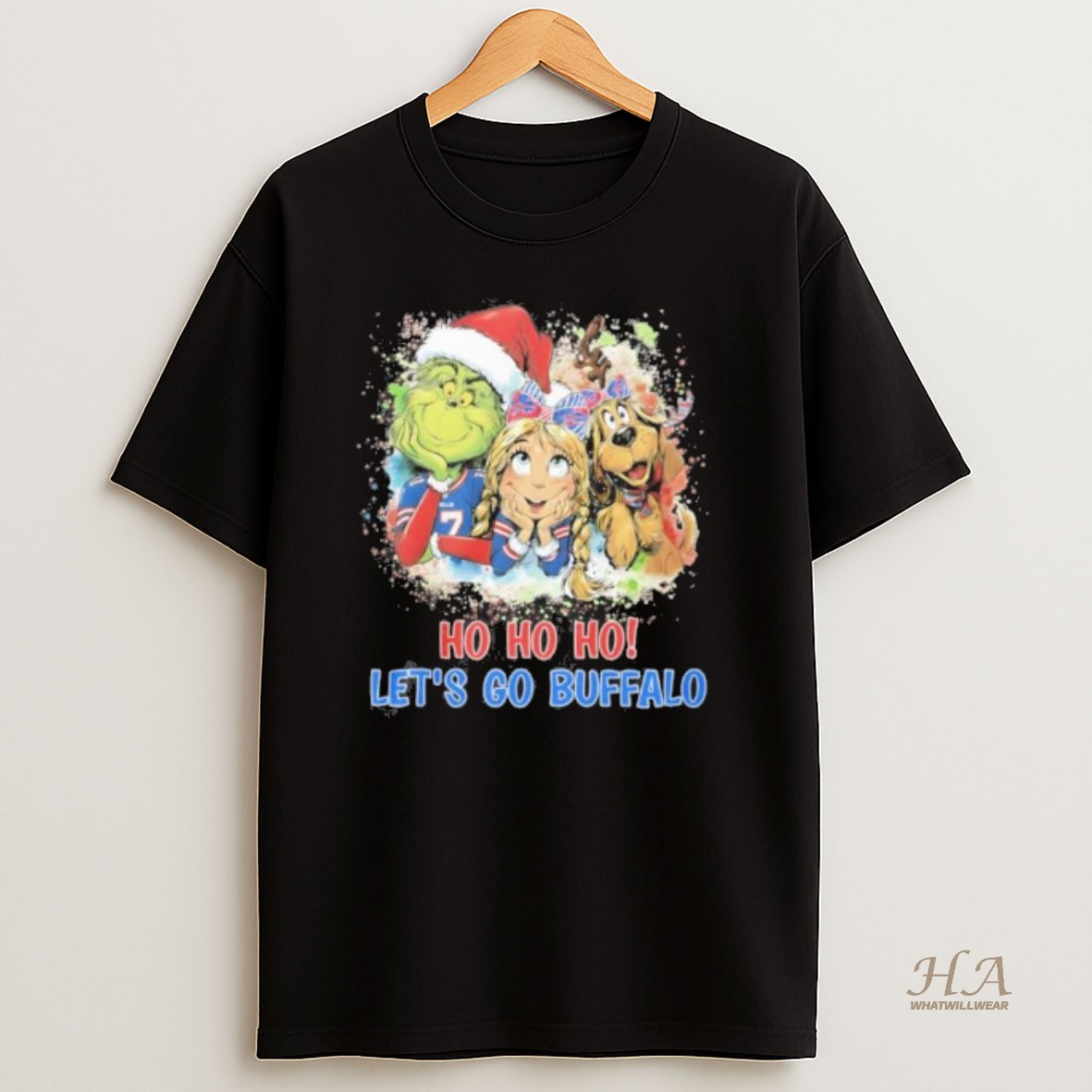 Official Ho Ho Ho Lets Go Buffalo Bills Christmas T Shirt