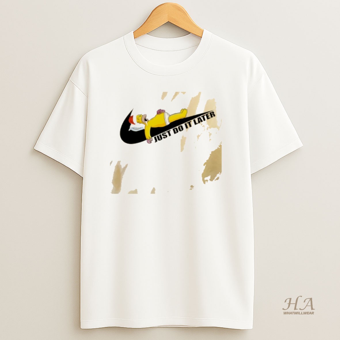 Official Homer Simpson Christmas Just Do It Later T Shirt