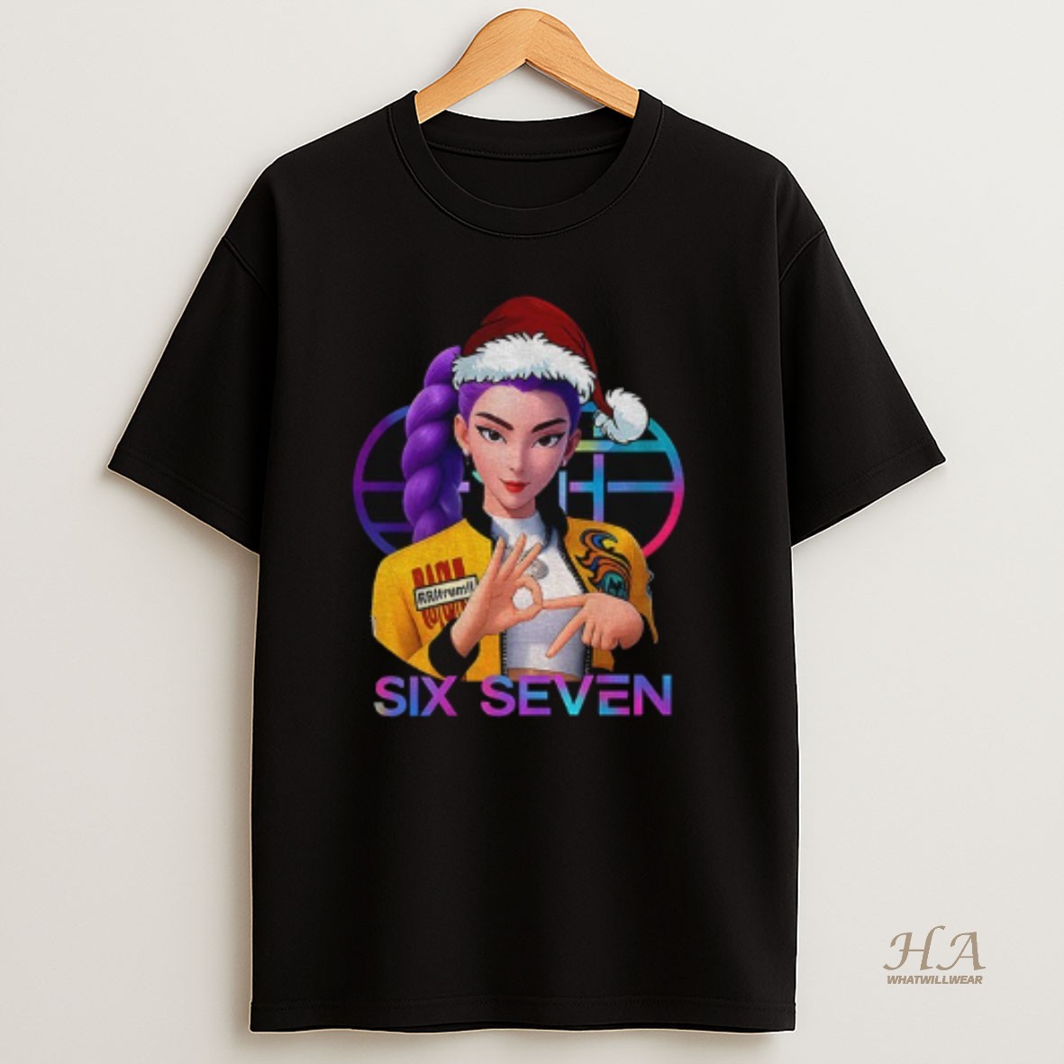 Official Huntrix K Pop Demon Hunters 6 7 Meme Funny Christmas T Shirt