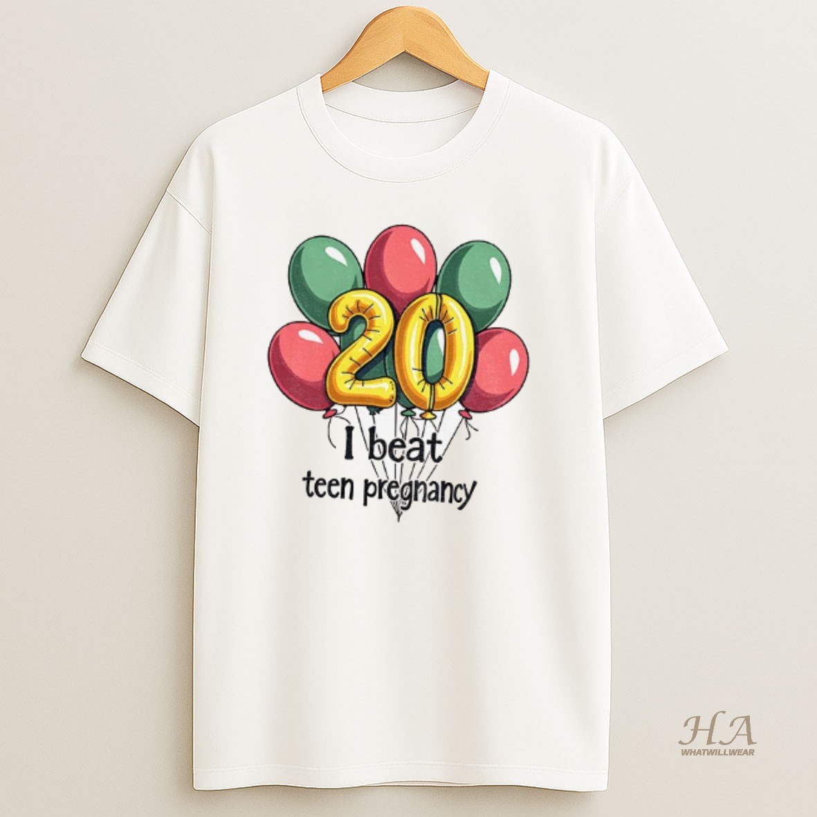 Official I Beat Teen Pregnancy 20th Birthday T Shirt