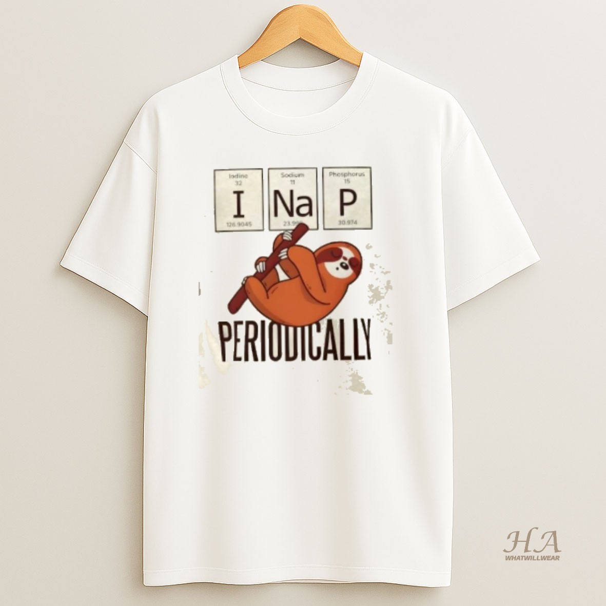 Official I Nap Periodically Science Sloth Shirt