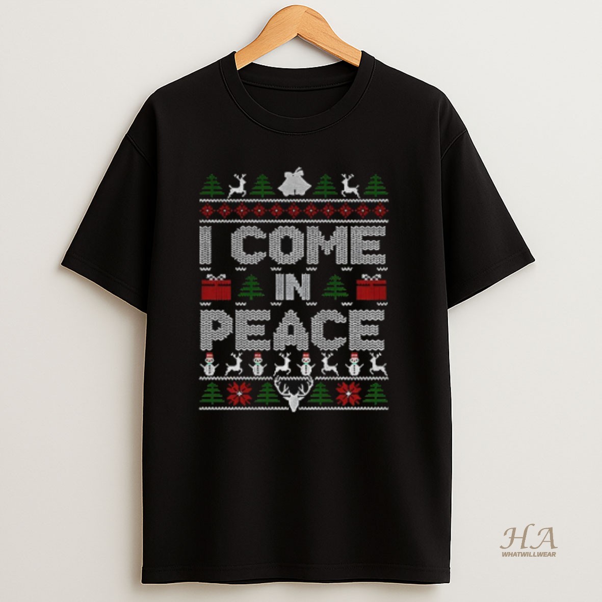 Official I Come In Peace Merry Christmas 2025 T Shirt