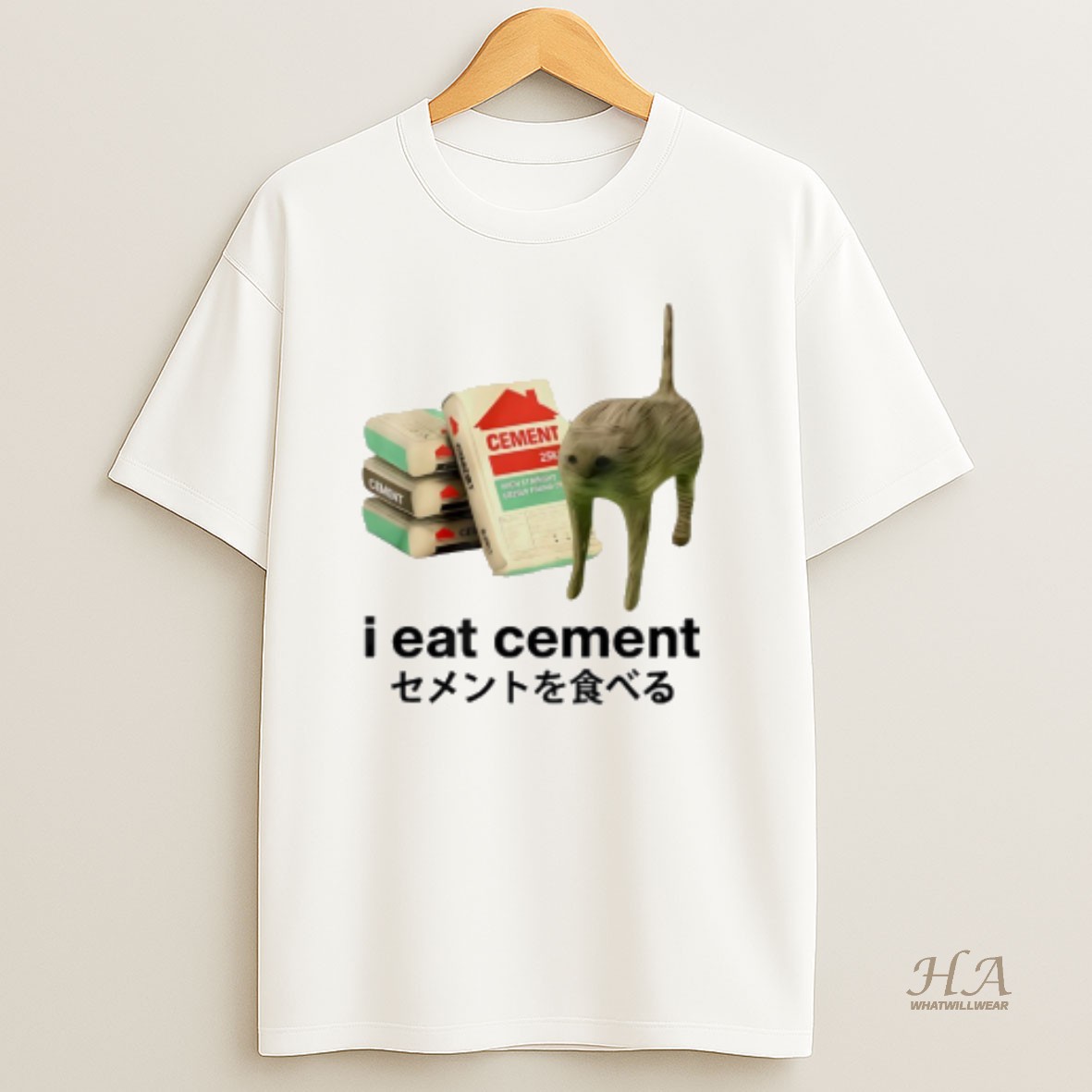 Official I Eat Cement Cat Meme T Shirt