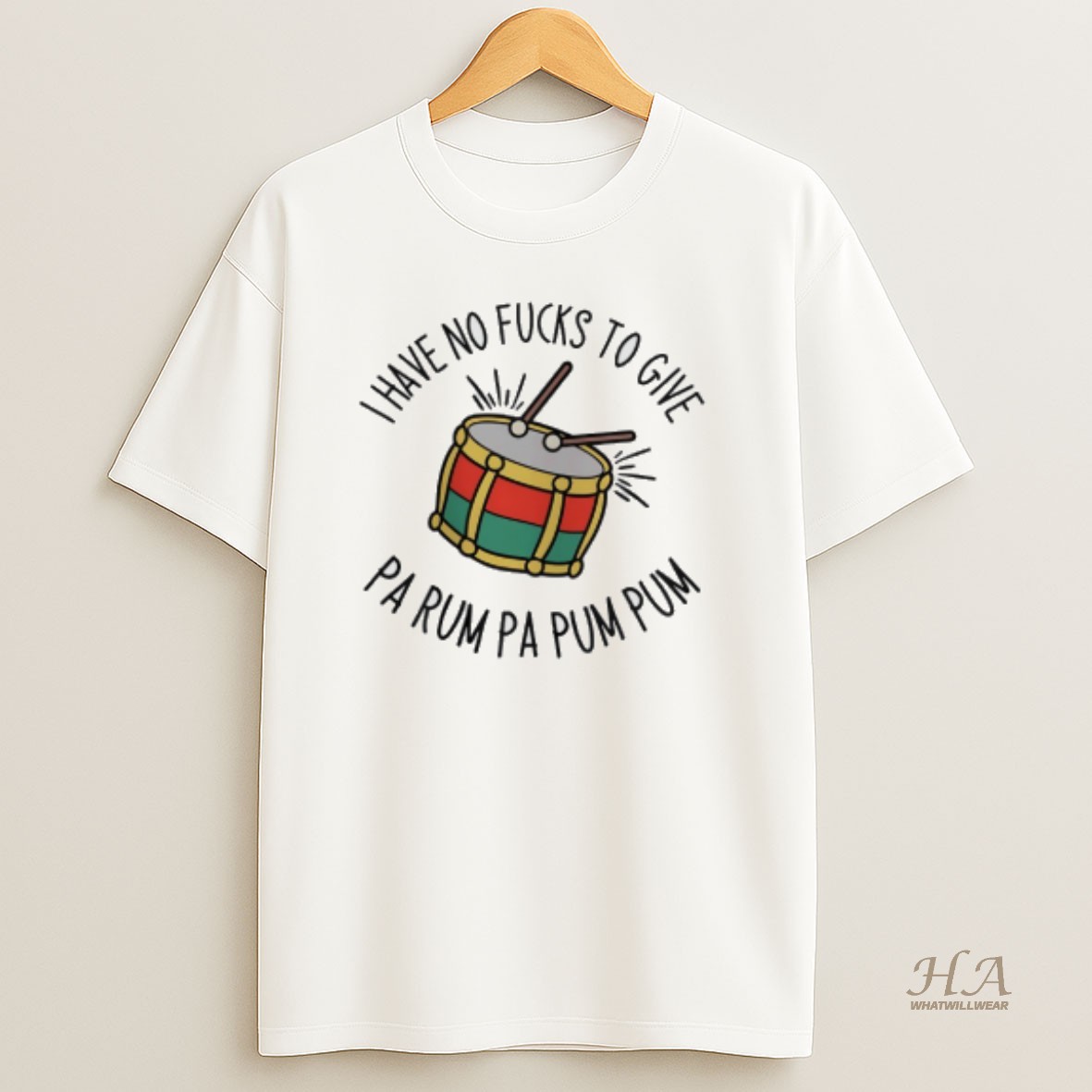 Official I Have No Fucks To Give Pa Rum Pa Pum Pum T Shirt