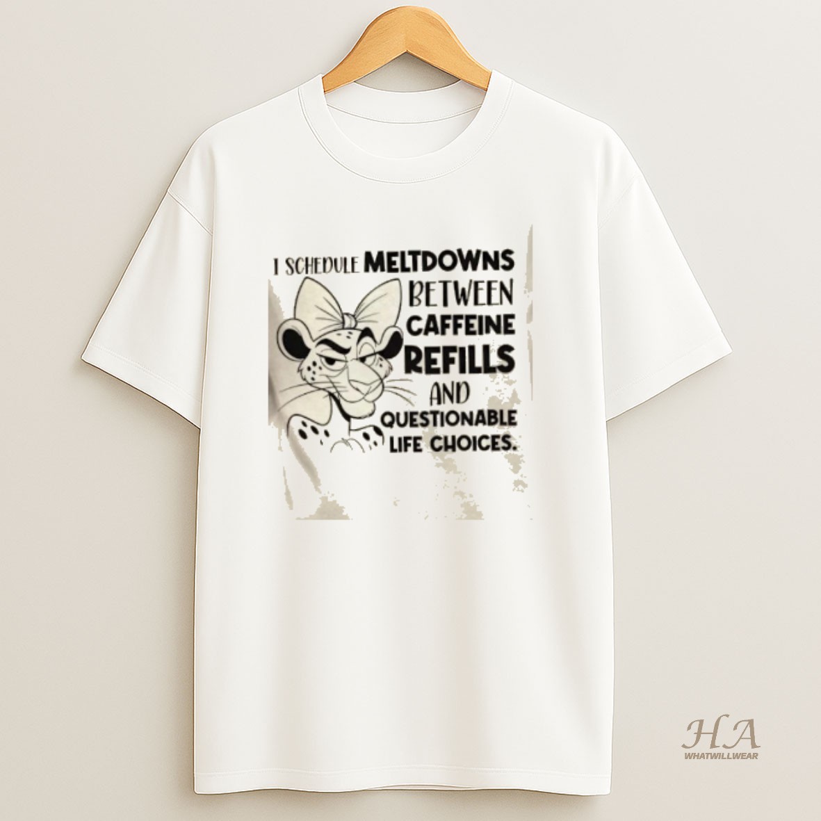 Official I Schedule Meltdowns Between Caffeine Refills And Questionable Life Choices Shirt