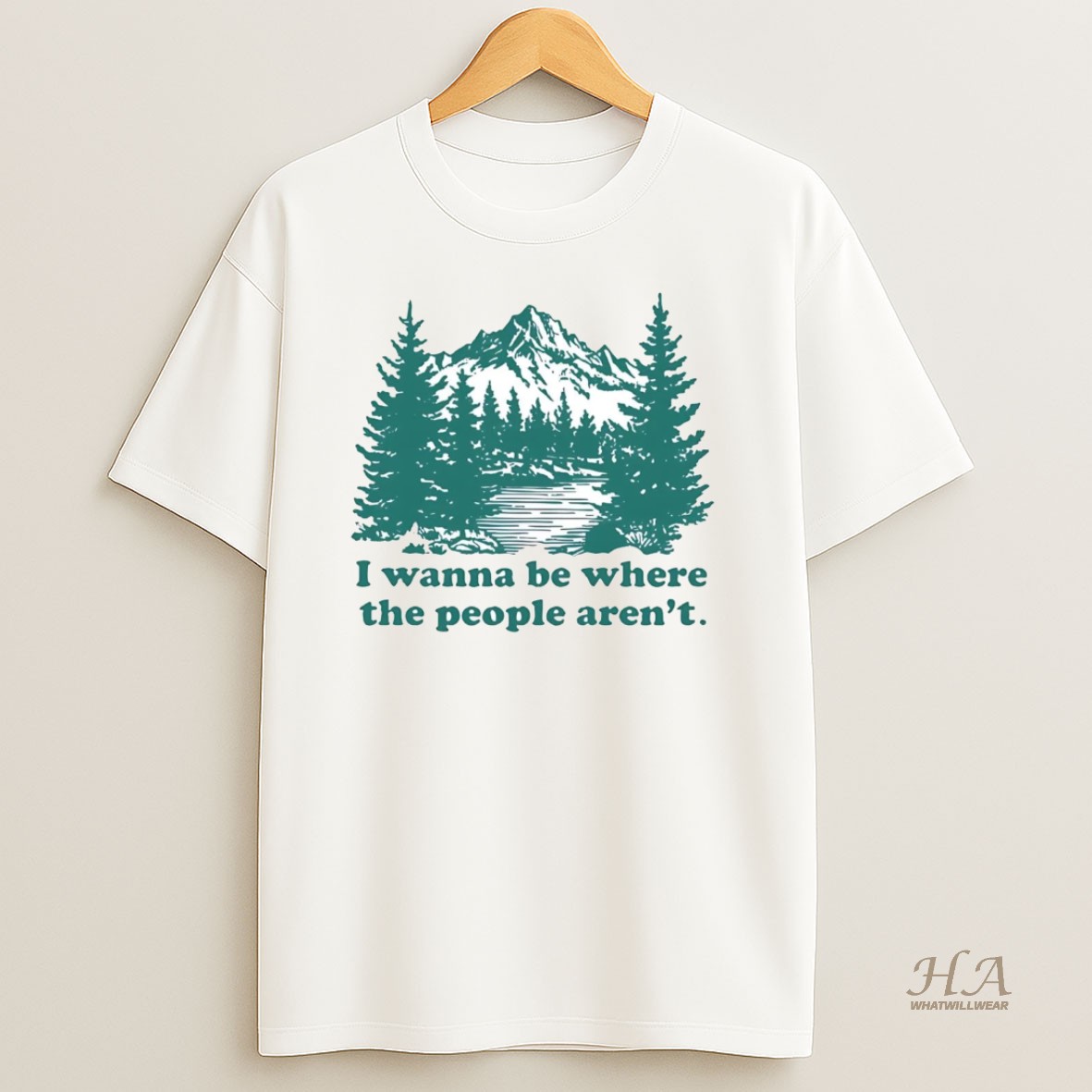 Official I Wanna Be Where The People Arent T Shirt