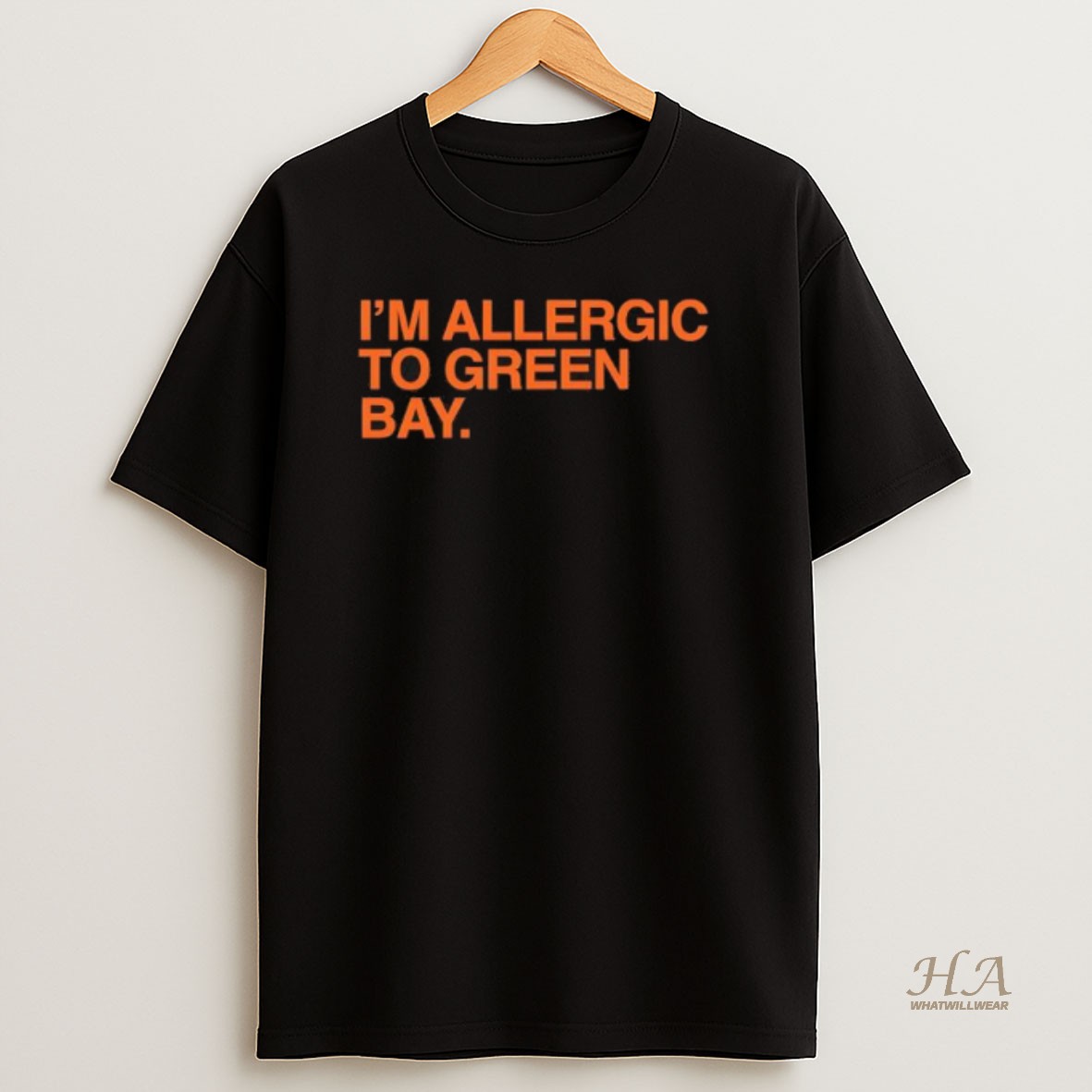 Official Im Allergic To Green Bay T Shirt