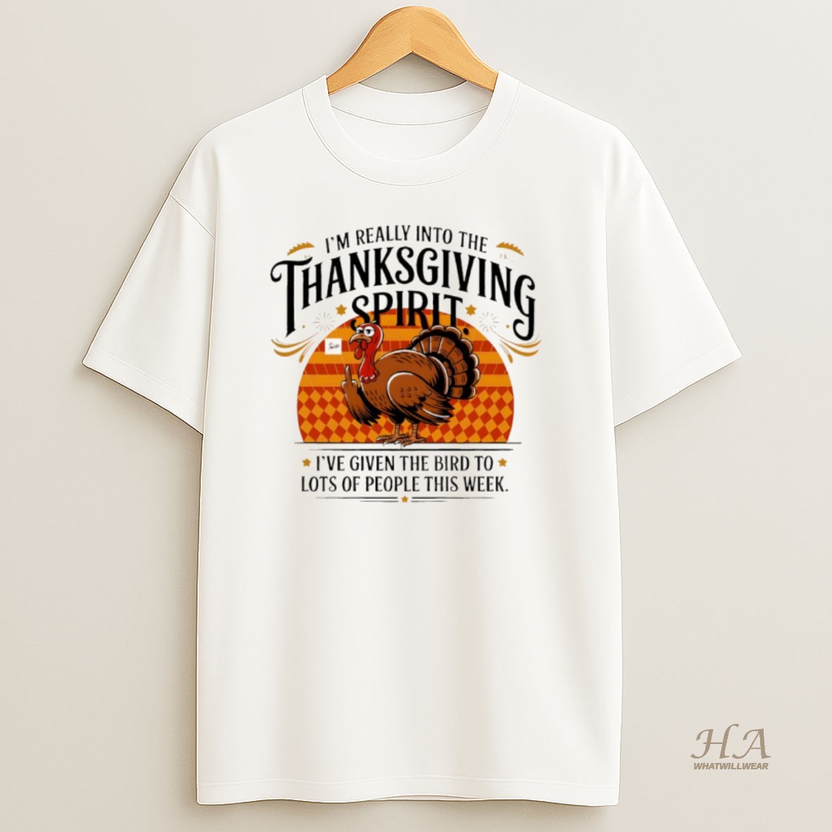 Official Im Really Into The Thanksgiving Spirit Ive Given The Bird To Lots Of People This Week T Shirt