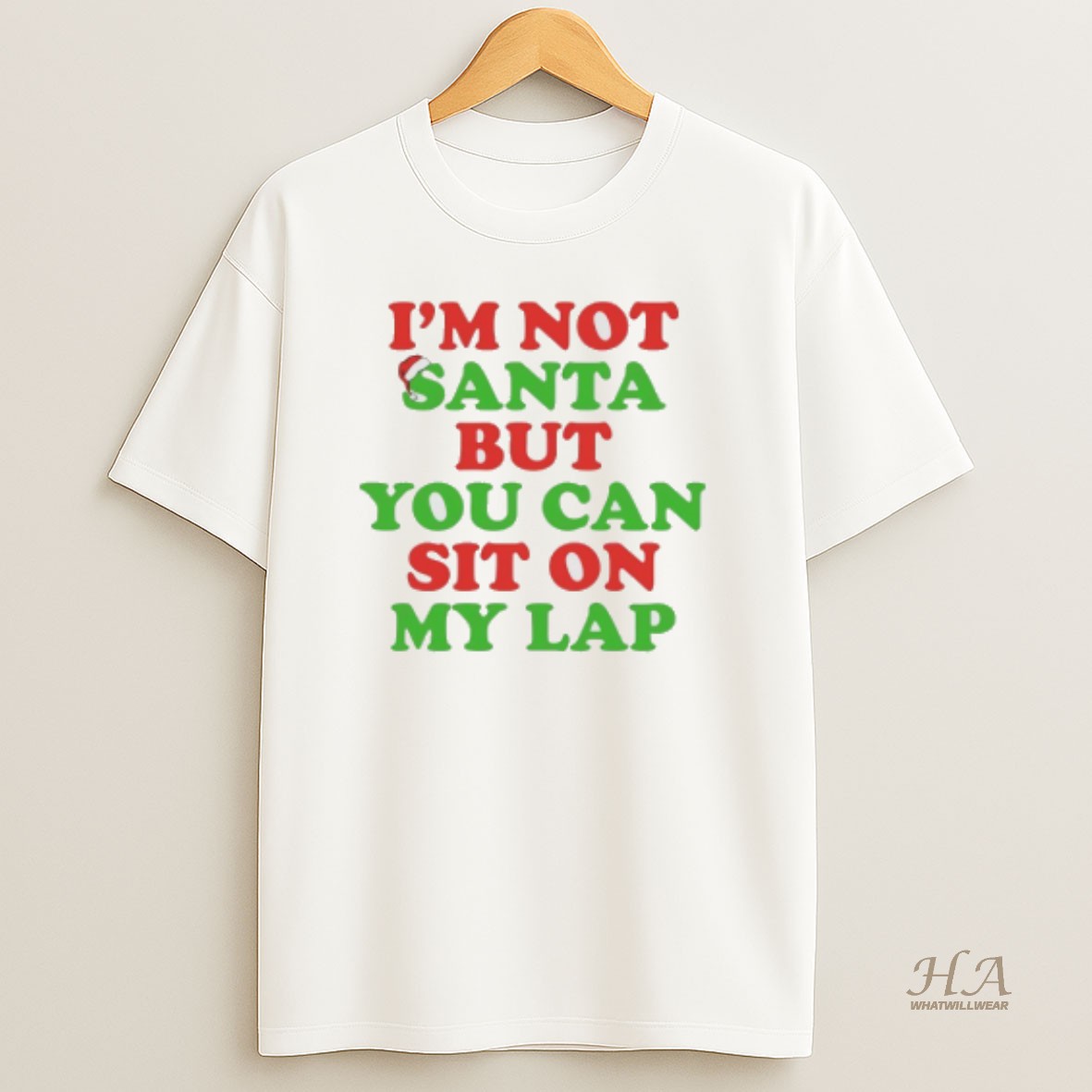Official Im Not Santa But You Can Sit On My Lap T Shirt