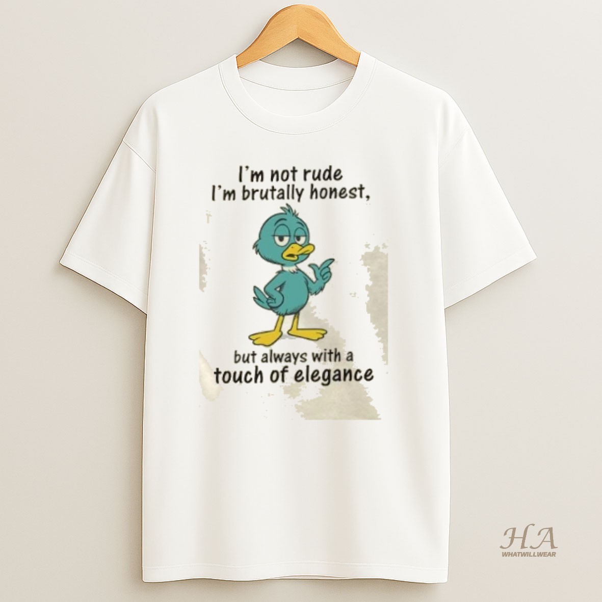 Official Im Not Rude Im Brutally Honest But Always With A Touch Of Elegance T Shirt