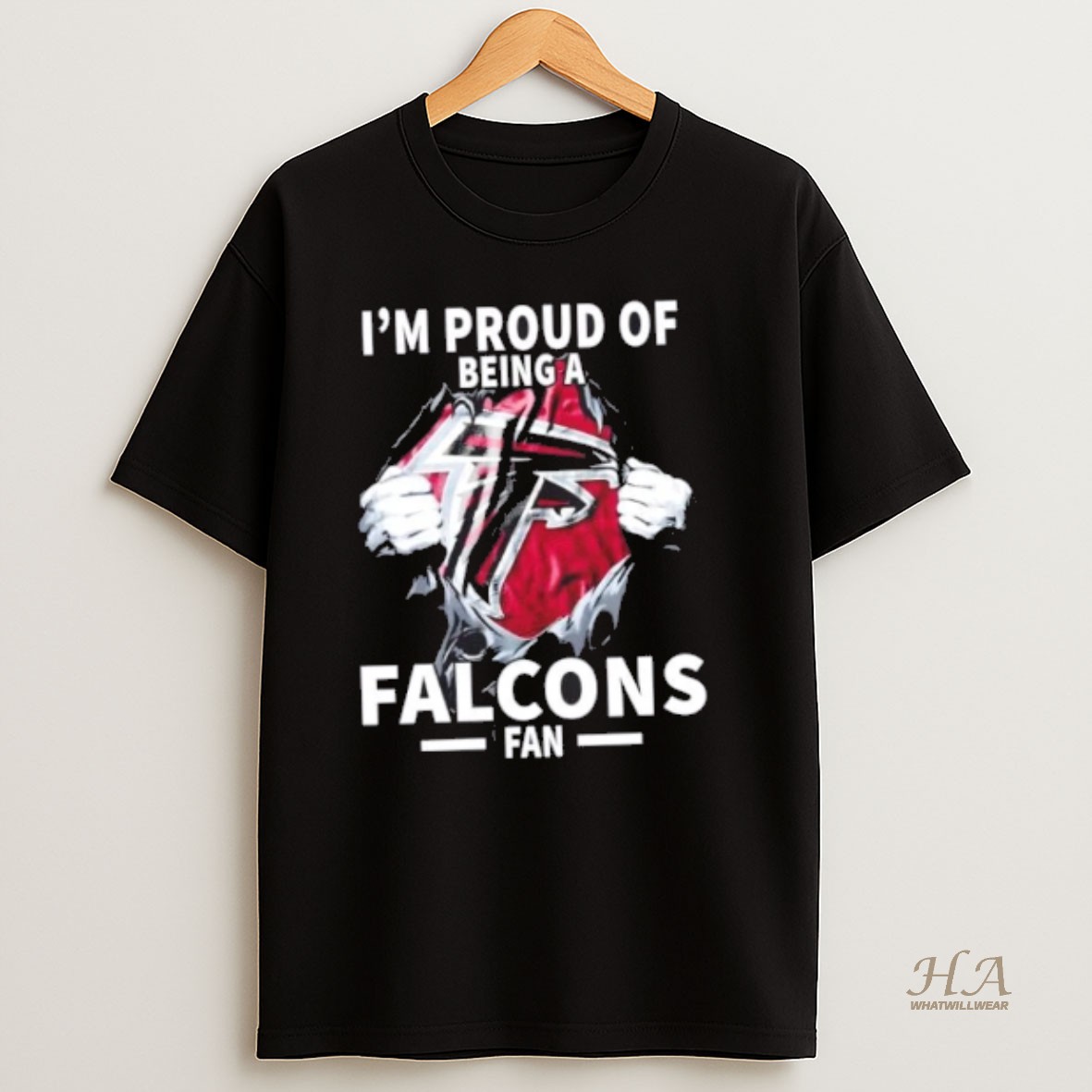 Official Im Proud Of Being A Atlanta Falcons Fan T Shirt