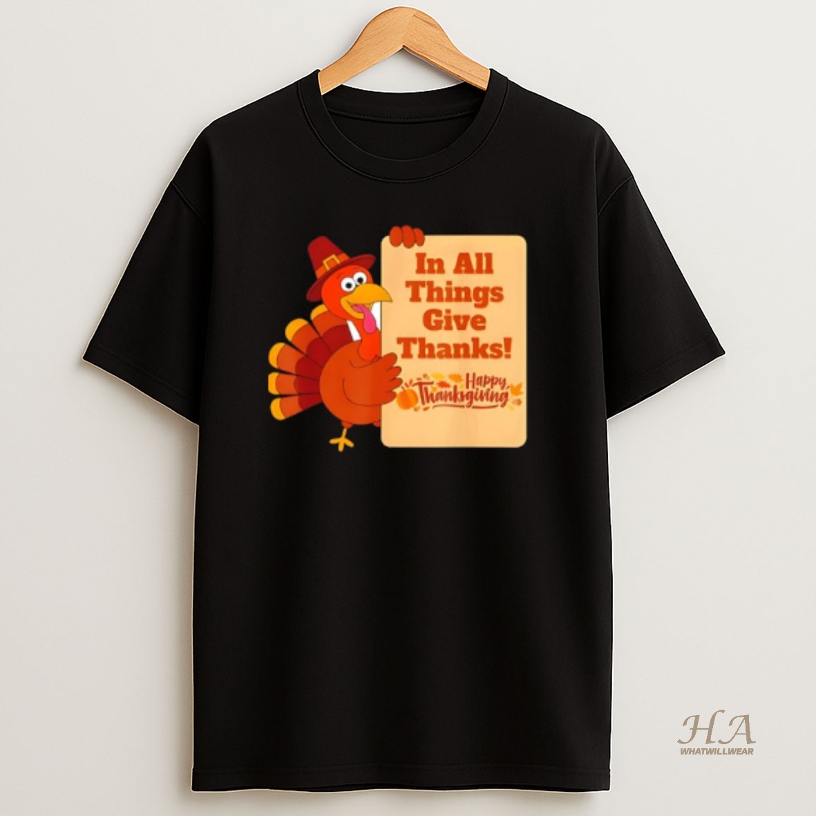 Official In All Things Give Thanks Holiday Thanksgiving T Shirt