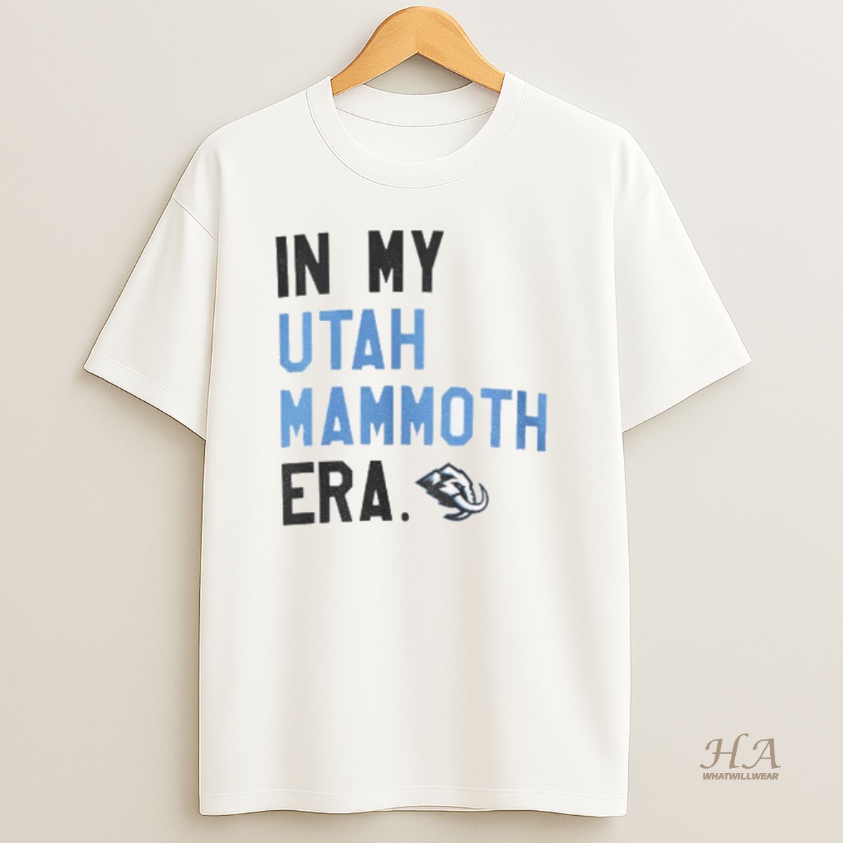 Official In My Utah Mammoth Hockey Club Era Nhl Logo T Shirt