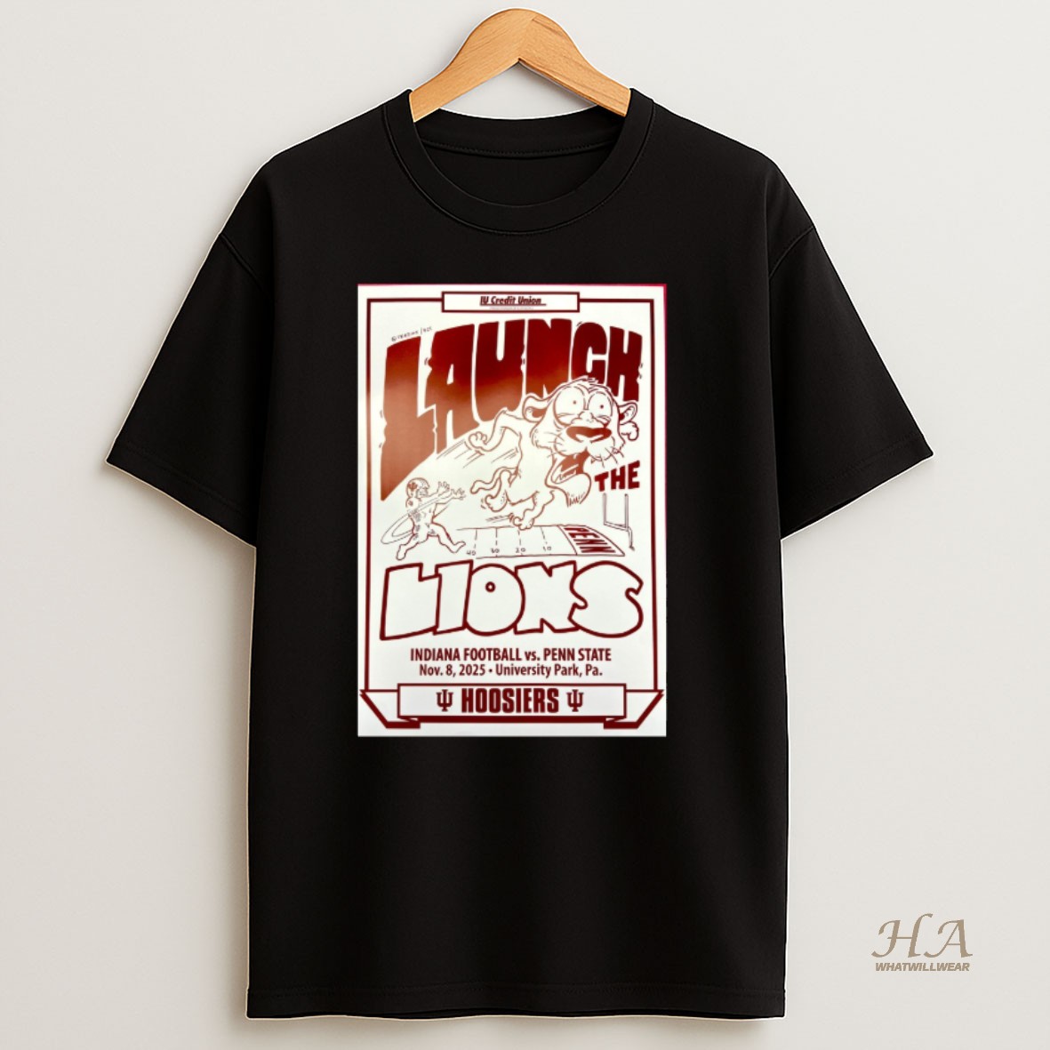 Official Indiana Hoosiers Vs Penn State Nittany Lions November 8 2025 University Park Pa Launch The Lions Shirt