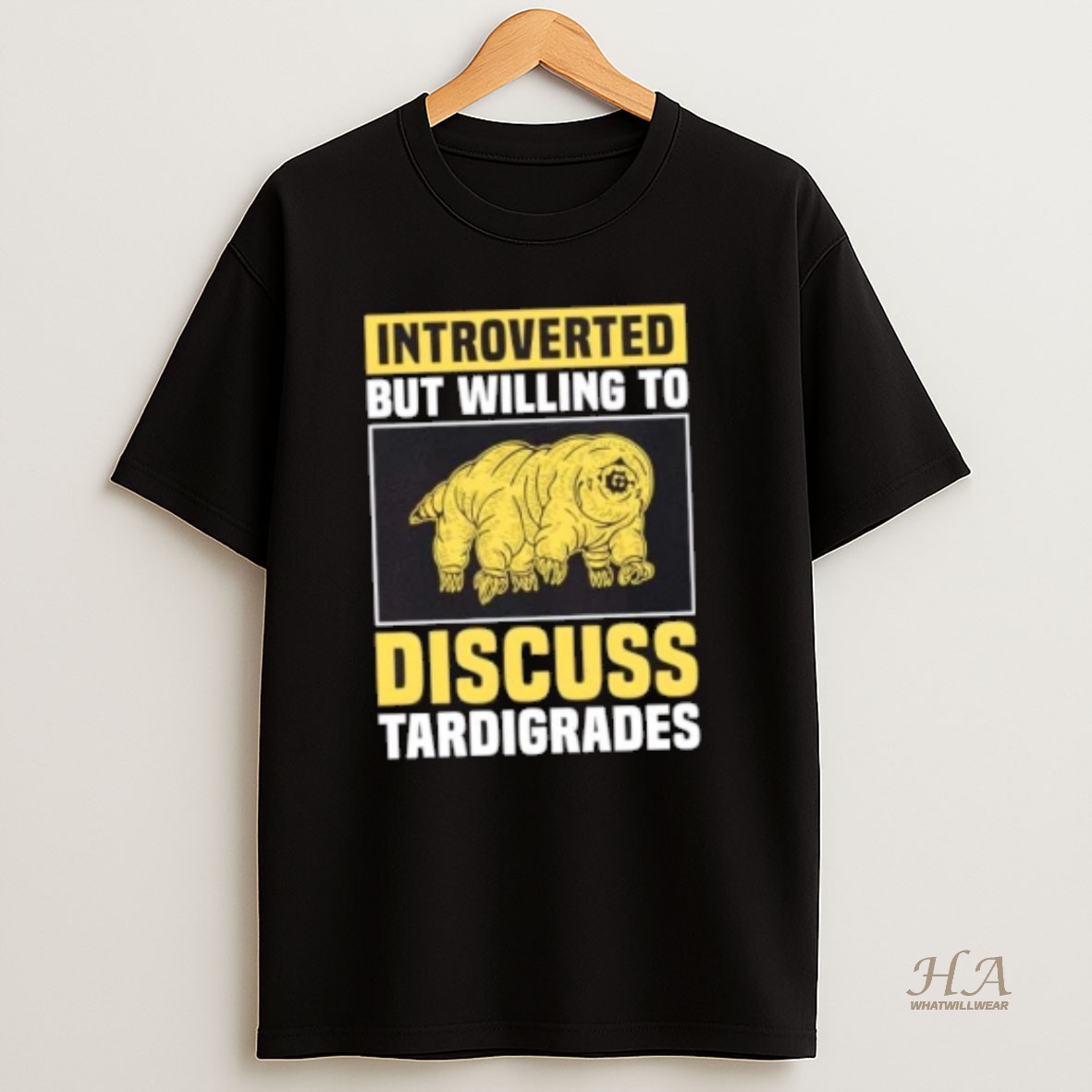 Official Introverted But Willing To Discuss Tardigrades T Shirt
