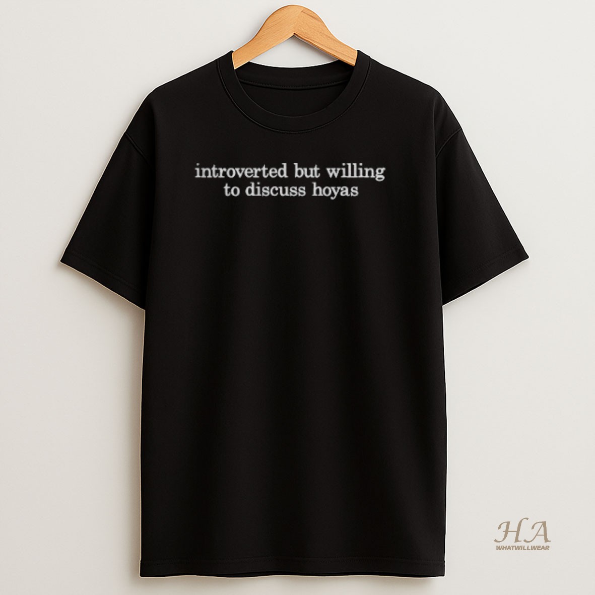 Official Introverted But Willing To Discuss Hoyas T Shirt