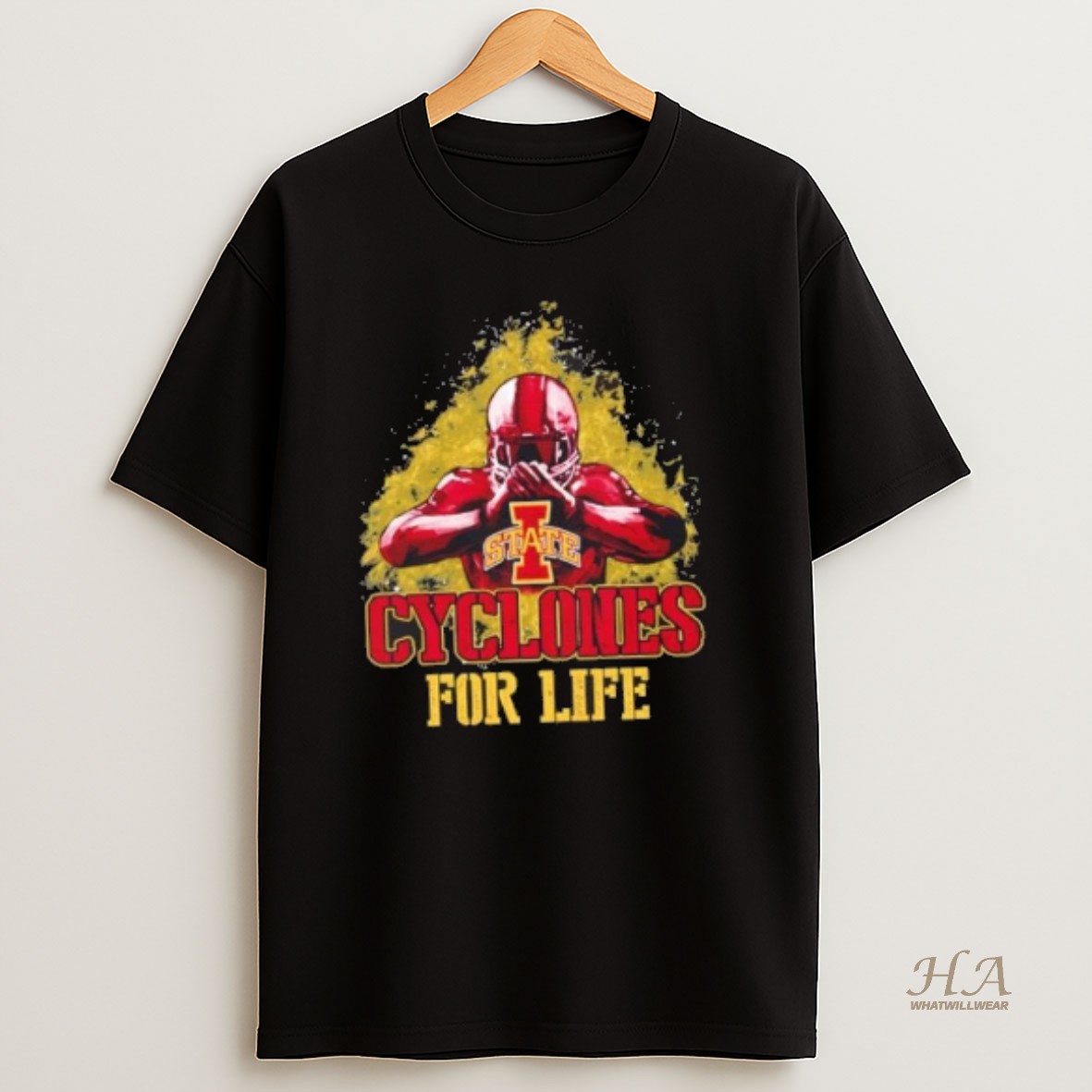 Official Iowa State Cyclones Football For Life T Shirt