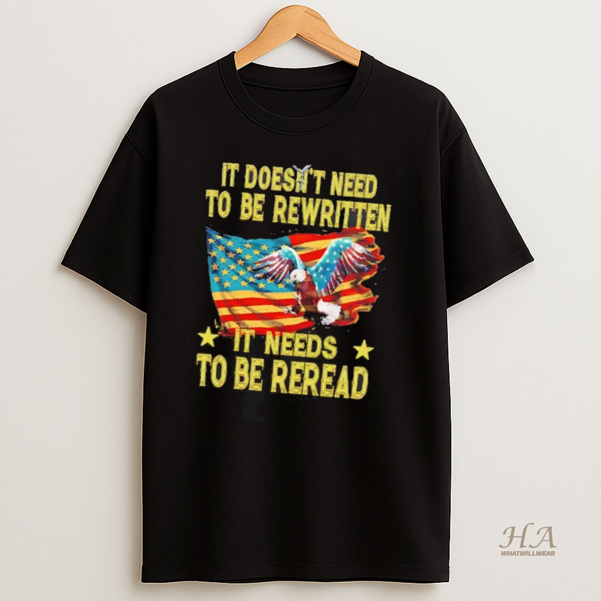 Official It Doesnt Need To Be Rewritten It Needs To Be Reread T Shirt