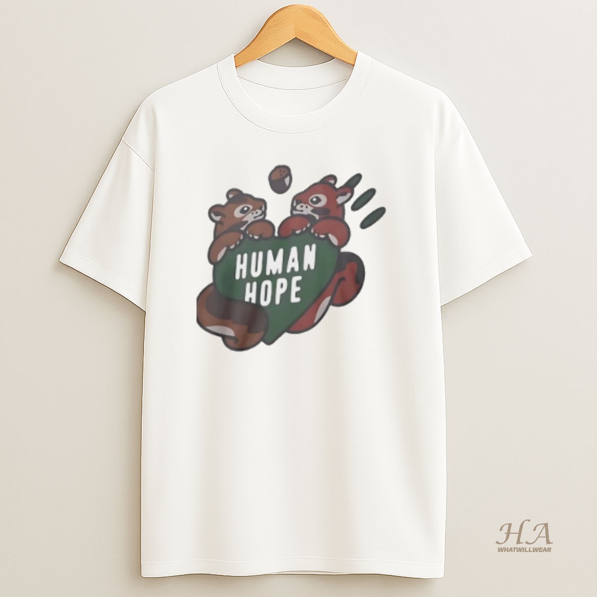 Official J Hope Human Hope Squirrel T Shirt