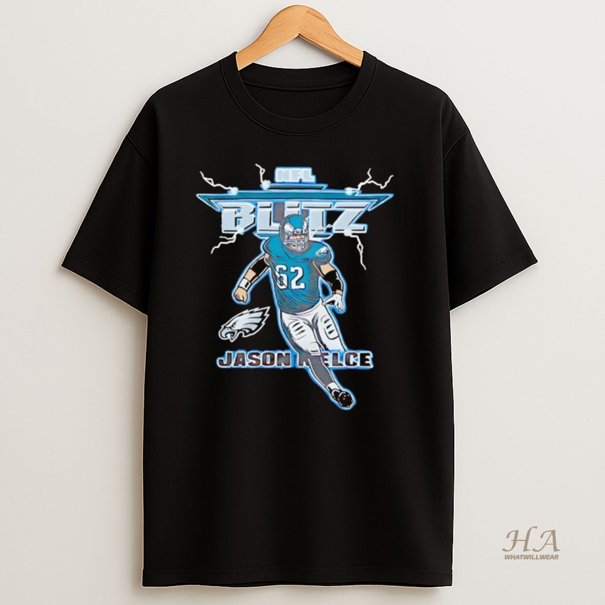 Official Jason Kelce Nfl Blitz Philadelphia Eagles T Shirt