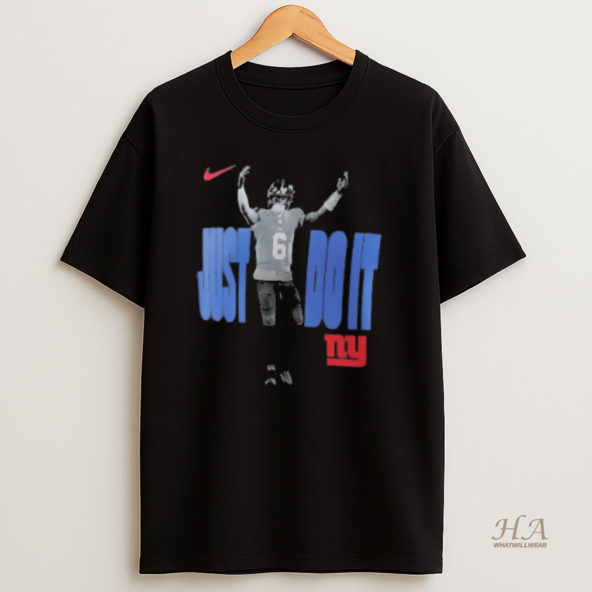 Official Jaxson Dart Giants Nike Just Do It 2025 T Shirt