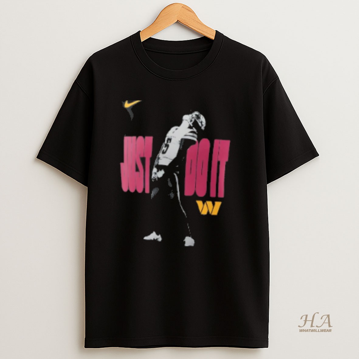 Official Jayden Daniels Commanders Nike Just Do It 2025 T Shirt