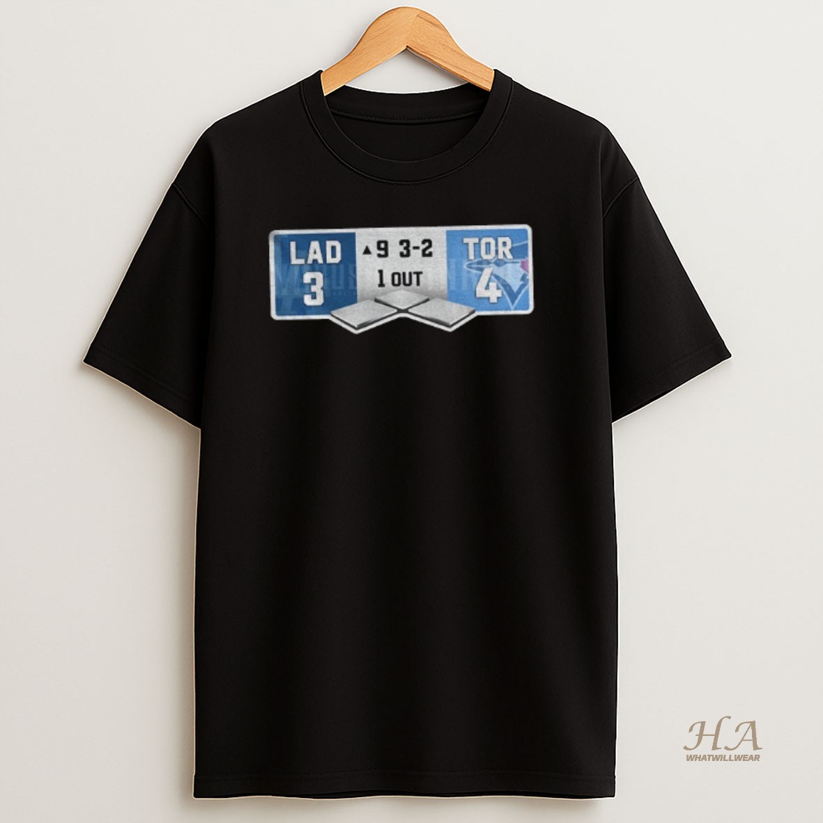 Official Jodchppy World Series Scoreboard Dodgers Vs Blue Jays 3 4 T Shirt