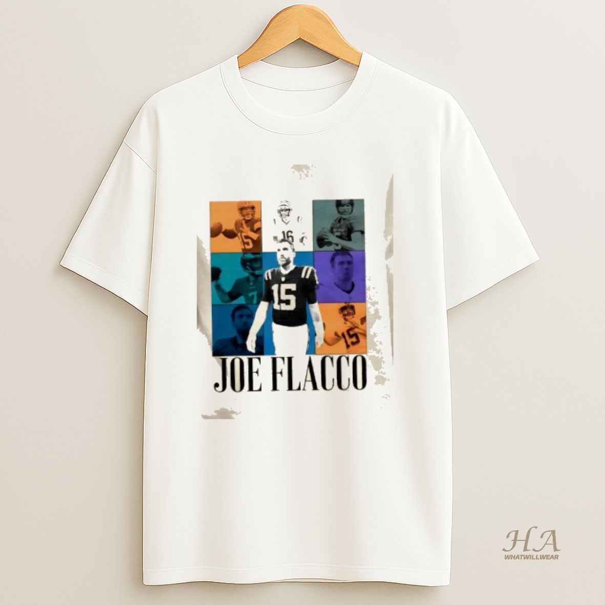 Official Joe Flacco Cleveland Browns Football Eras Tour T Shirt