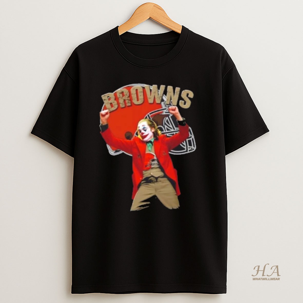Official Joker Dancing Cleveland Browns Football T Shirt